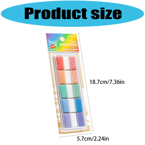 120Sheets Clear Adhesive Label for Notebook-gradient green 1