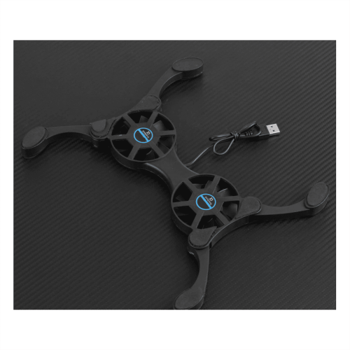 Laptop cooling pad foldable with dual fans USB powered for 1