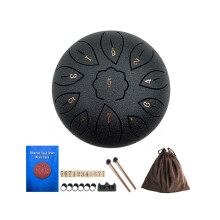 Complete Percussion Set Includes Carbon Steel Drum Two-Black