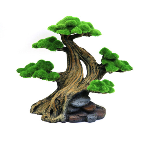 Realistic Moss Tree Aquariums Decoration Fishtanks Ornament-L