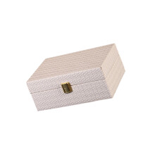 Elegant Wooden Storage Box For Closet-white trumpet