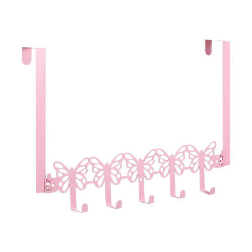 Butterfly Patterned Organizer Hook Pink Butterfly Shaped Hanger
