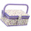 Spacious Magnetic Closing Sewing Accessories-Pu.rple Floral 1