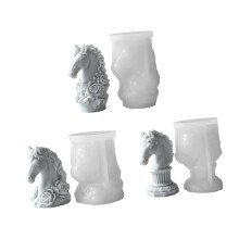 Equestrians Silicone Candle Mould Roman Pillar Designs For