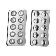 Stainless Steel Materials Metal Ice Ball Making Mould Round-2