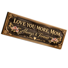 Mother Day Decorations Sign Mother Day Metal Door-15x45cm