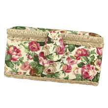 Magnetic Closures Fabric Sewing Storage Box With-Pastoral Rose