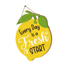 Lemon Themed Wooden Sign With Inspiring Word Every Day is a