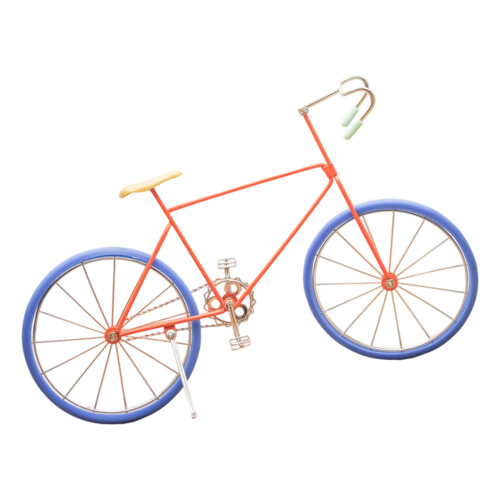 Figurines de vélo, Sculpture décorative, décorations-pneu bleu