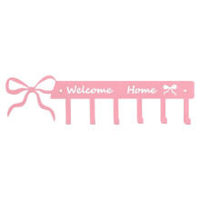 Space Saving Over Door Hook Organizer Pink Butterfly Wall Mount