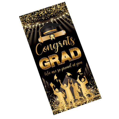 Colorful Polyester Flag Graduation Backdrop Decorations For-7