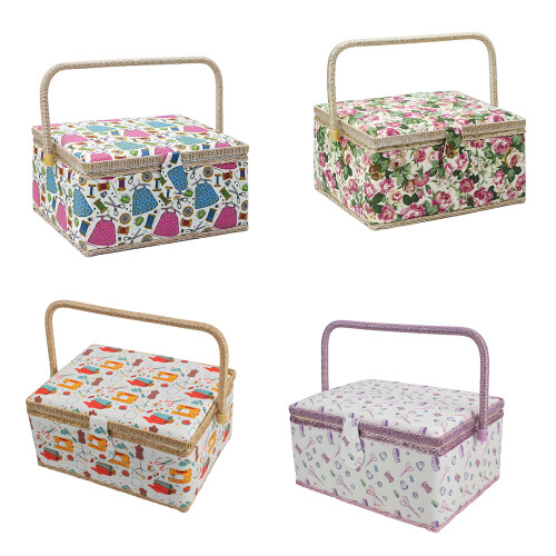 Artistic Sewing Tool Box Featuring Magnetic-Ora.nge  Bottom 1