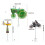 Wrought Iron Outdoor Garden Rotatable-motorcycle windmill 4