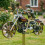 Garden Tractor Wind Spinner Green Tractor-tractor green windmi 6