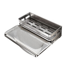 Suction Cup Kitchen Sink Caddys Organizer Rack with Drying Tray