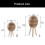 Elegant Desktop Planter With Simulate Rattan Frame-Large 252B 4
