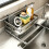 Suction Cup Kitchen Sink Caddys Organizer Rack with Drying Tray 4