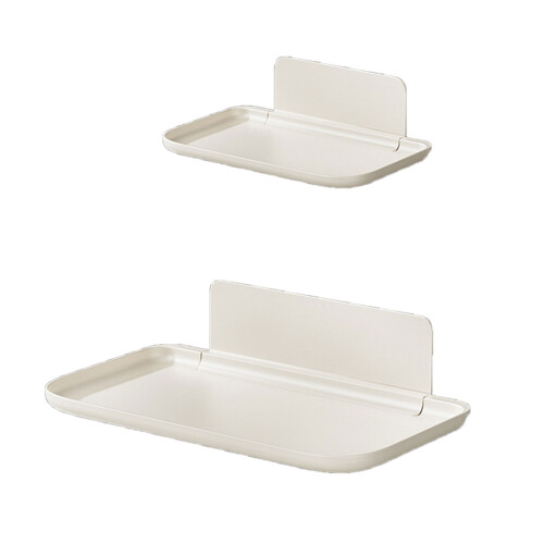Folding Storage Rack Plastic Wall Shelf For Kitchen Or-S 1