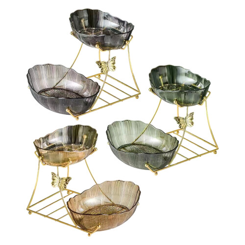 Serving Platters Practical Dessert Stand Suitable For-Yellow 1