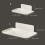 Folding Storage Rack Plastic Wall Shelf For Kitchen Or-S 4