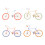 Décorations de vélos, Figurine de vélo, décoration-pneu orange 2