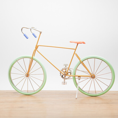 Décorations de vélos, Figurine de vélo, décoration-pneu orange 2