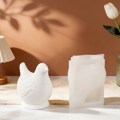 Creative 3D Bird Shape Candle Mould Soft Silicone For Candle And 1