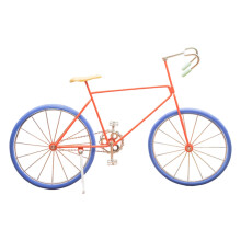 Smeedwerk Fiets Beeldjes Desktop Ornament Miniatuur-blauwe band