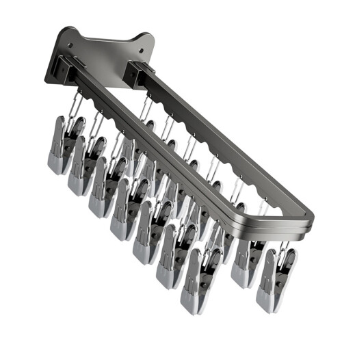 Foldable Garment Hanger With Nonslip Suction Cup Base