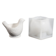Kreative 3D-Vogelform-Kerzenform aus weichem Silikon für die