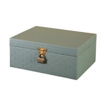 Spacious Wooden Trunk For Blankets Pillows And-green large size