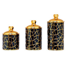 Modern Edges Food Storage Jars Set of 3 Airtights-Black