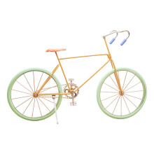 Metal Bike Decorative Sculpture Home Decors-green tire