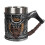 Large Capacity Resin Beer Mug With Axes Handle Elegant Drinking 1