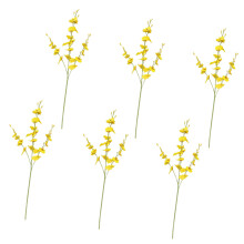Artificial Flower Orchids Silk Fake Flowers Faux-3 forks