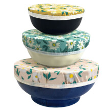 Wax Bowl Covers 3-pack elastische voedselbeschermers groen-WG31