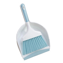 Effective Sweeper And Dustpan Set For Desk Tabletop Small-Blue