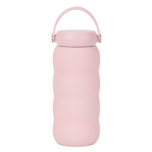 Wasserflasche aus Edelstahl 304, 600 ml, hält Getränke-hellrosa