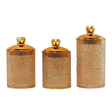 Elegante, goldfarbene Küchenkanister, luftdichte-Gold
