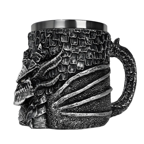 Einzigartiger Fantasy-Drachen-Harz-Trinkbecher mit