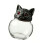 Elegant Clear Glass Spices Container Gothic-Cat head single 1