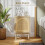 Homcom HOMCOM Boho Bedside Table with Rattan Door and Adjustable Shelf, Natural 5
