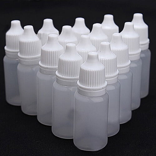 5 st plastdropperflaskor 5–100 ml 1