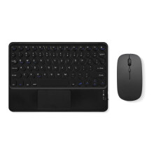 Tastiera Bluetooth portatile con touchpad, ricaricabile,