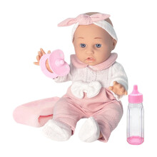 Set regalo con bambola realistica da 30 cm per bambini dai 3 anni in su