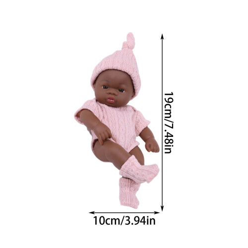 Miniatura de bebê realista de 20 cm com roupas 1