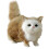 Peluche di gatto realistico, beige 1
