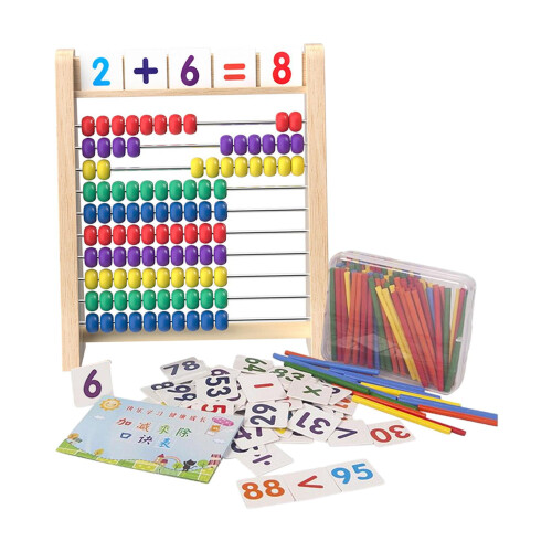 Wooden abacus for kids 10-row counting frame