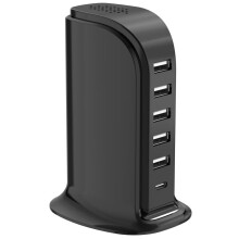 40W 6-poorts USB-laadhub met slimme IC