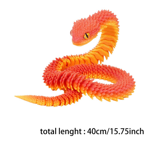 Σετ παιχνιδιών με αρθρωτό φίδι 2 τεμαχίων, 3D εκτύπωσης 2